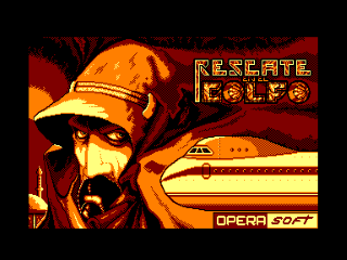 Rescate En El Golfo title screen for Amstrad CPC